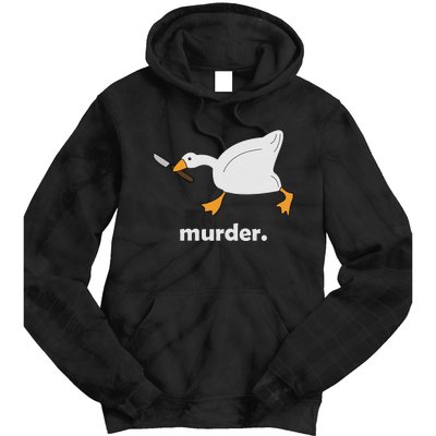 Funny Murder Duck Animal Meme Tie Dye Hoodie