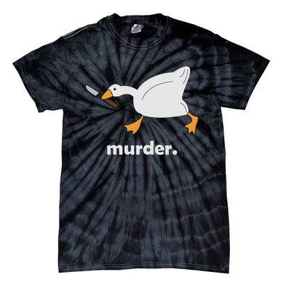 Funny Murder Duck Animal Meme Tie-Dye T-Shirt