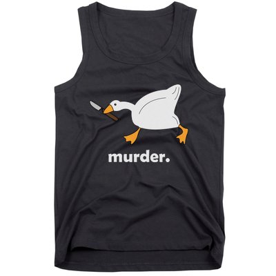 Funny Murder Duck Animal Meme Tank Top