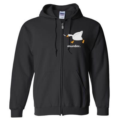 Funny Murder Duck Animal Meme Full Zip Hoodie