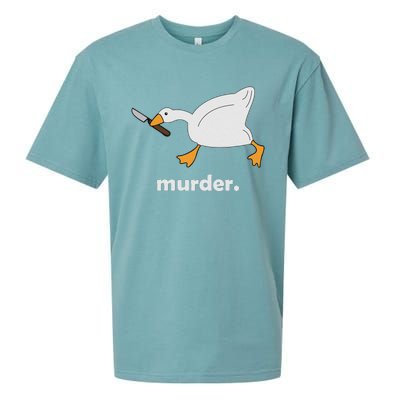 Funny Murder Duck Animal Meme Sueded Cloud Jersey T-Shirt