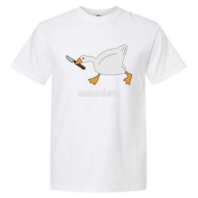 Funny Murder Duck Animal Meme Garment-Dyed Heavyweight T-Shirt