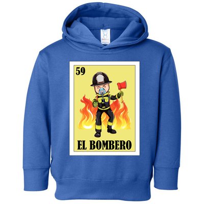 Funny Mexican Design For Fire El Bombero Gift Toddler Hoodie