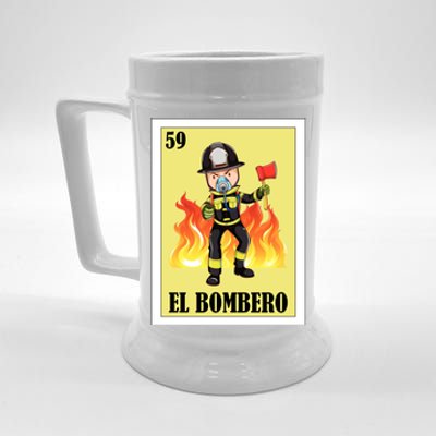 Funny Mexican Design For Fire El Bombero Gift Beer Stein