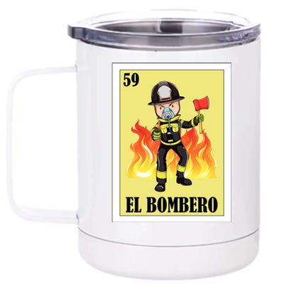 Funny Mexican Design For Fire El Bombero Gift 12 oz Stainless Steel Tumbler Cup