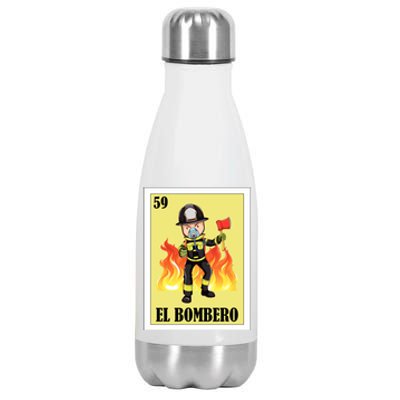 Funny Mexican Design For Fire El Bombero Gift Stainless Steel Insulated Water Bottle