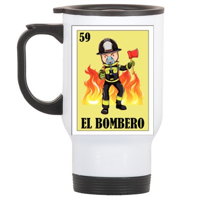 Funny Mexican Design For Fire El Bombero Gift Stainless Steel Travel Mug