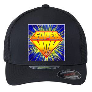 Funny Mother's Day Super Mom Pop Art Comic Panel Flexfit Unipanel Trucker Cap