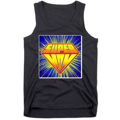 Funny Mother's Day Super Mom Pop Art Comic Panel Tank Top