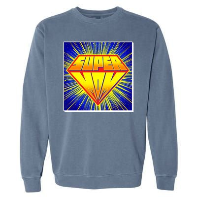 Funny Mother's Day Super Mom Pop Art Comic Panel Garment-Dyed Sweatshirt