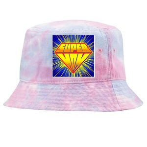 Funny Mother's Day Super Mom Pop Art Comic Panel Tie-Dyed Bucket Hat