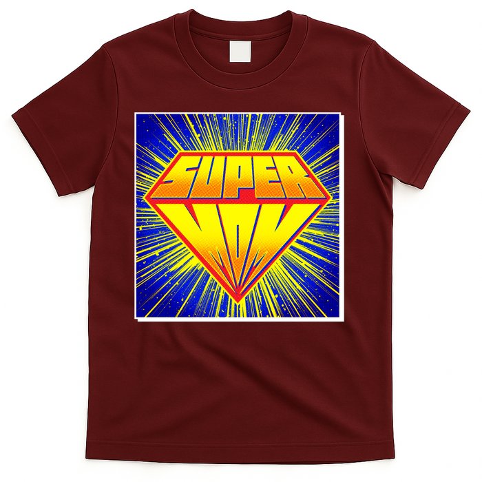 Funny Mother's Day Super Mom Pop Art Comic Panel T-Shirt