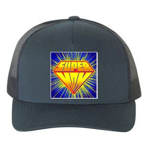 Funny Mother's Day Super Mom Pop Art Comic Panel Yupoong Adult 5-Panel Trucker Hat