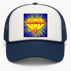 Funny Mother's Day Super Mom Pop Art Comic Panel Trucker Hat