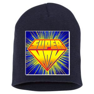 Funny Mother's Day Super Mom Pop Art Comic Panel Short Acrylic Beanie