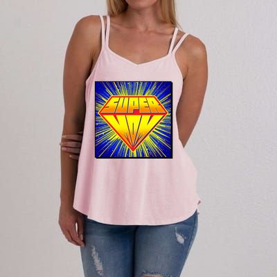 Funny Mother's Day Super Mom Pop Art Comic Panel Women's Strappy Tank