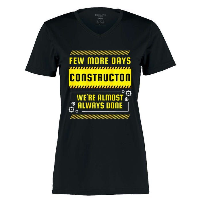 Few More Days Construction Women's Momentum V-Neck T-Shirt