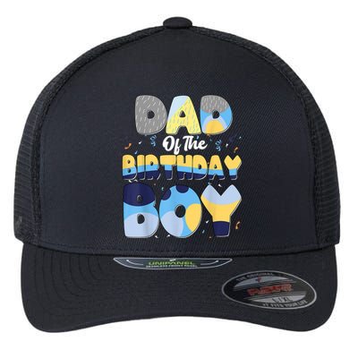 Family Matching Dad And Mom Birthday Boy Dog Gift Flexfit Unipanel Trucker Cap