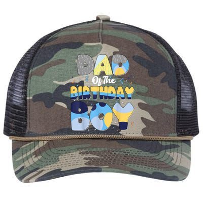 Family Matching Dad And Mom Birthday Boy Dog Gift Retro Rope Trucker Hat Cap