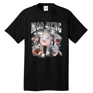 Funny Moo Deng Kawaii Pygmy Hippo Cute Zoo Animal Lover Tall T-Shirt