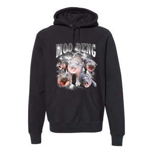 Funny Moo Deng Kawaii Pygmy Hippo Cute Zoo Animal Lover Premium Hoodie