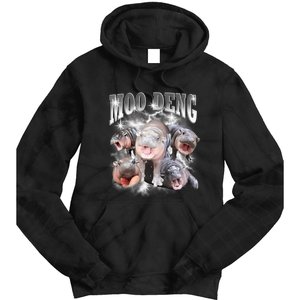 Funny Moo Deng Kawaii Pygmy Hippo Cute Zoo Animal Lover Tie Dye Hoodie