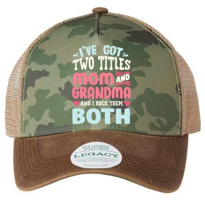 Funny Mothers Day Grandma Grandmother Legacy Tie Dye Trucker Hat