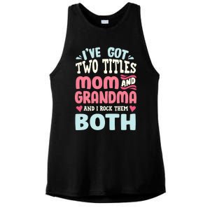 Funny Mothers Day Grandma Grandmother Ladies PosiCharge Tri-Blend Wicking Tank