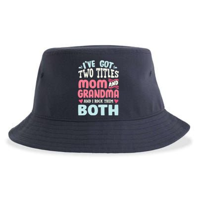 Funny Mothers Day Grandma Grandmother Sustainable Bucket Hat