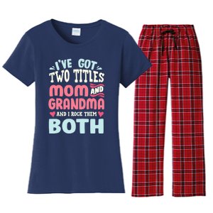 Funny Mothers Day Grandma Grandmother Women's Flannel Pajama Set