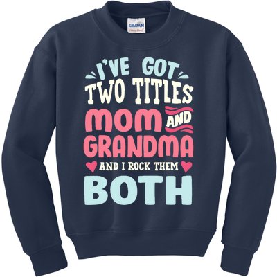 Funny Mothers Day Grandma Grandmother Kids Sweatshirt