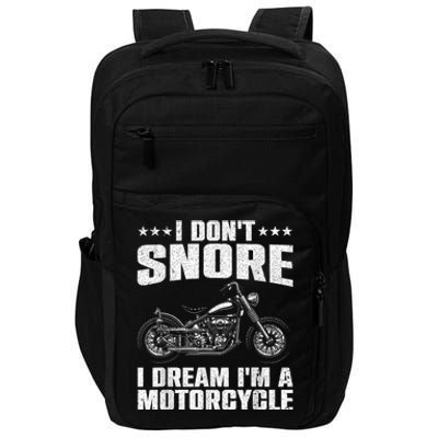 Funny Motorcycle Design For Men Women Motorcycle Rider Lover Impact Tech Backpack