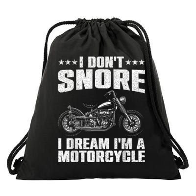 Funny Motorcycle Design For Men Women Motorcycle Rider Lover Drawstring Bag