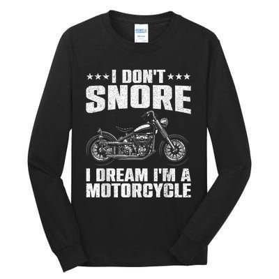 Funny Motorcycle Design For Men Women Motorcycle Rider Lover Tall Long Sleeve T-Shirt