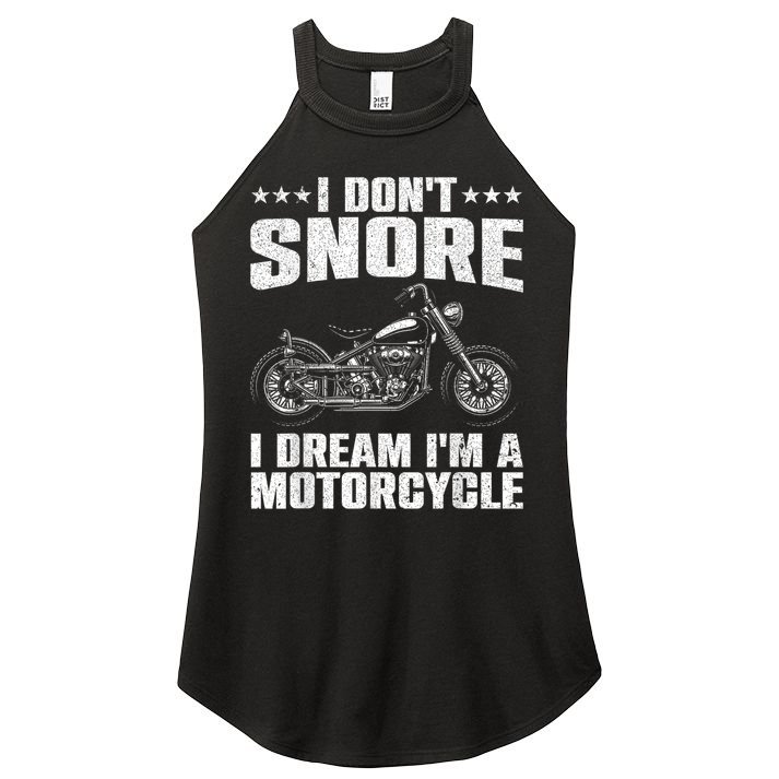 Funny Motorcycle Design For Men Women Motorcycle Rider Lover Women's Perfect Tri Rocker Tank