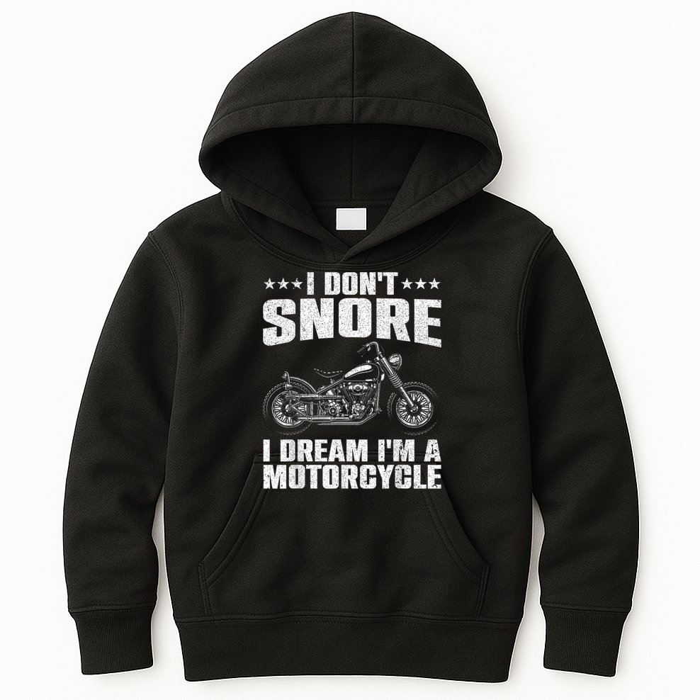 Funny Motorcycle Design For Men Women Motorcycle Rider Lover Kids Hoodie