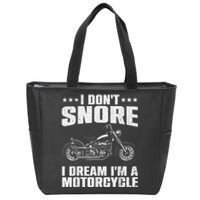 Funny Motorcycle Design For Men Women Motorcycle Rider Lover Zip Tote Bag