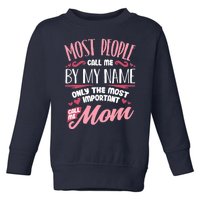 Funny Mothers Day for Mom Best Mom Mother Toddler Sweatshirt