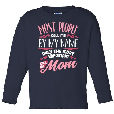 Funny Mothers Day for Mom Best Mom Mother Toddler Long Sleeve Shirt