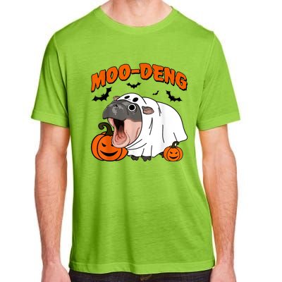 Funny Moo Deng Halloween Boo Ghost Costume Moodeng Lover Adult ChromaSoft Performance T-Shirt