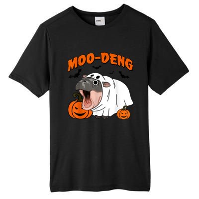 Funny Moo Deng Halloween Boo Ghost Costume Moodeng Lover Tall Fusion ChromaSoft Performance T-Shirt