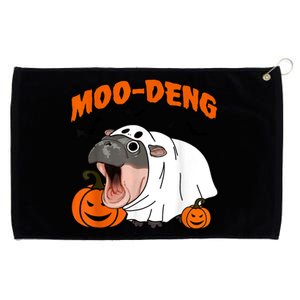 Funny Moo Deng Halloween Boo Ghost Costume Moodeng Lover Grommeted Golf Towel