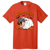 Funny Moo Deng Halloween Boo Ghost Costume Moodeng Lover Tall T-Shirt