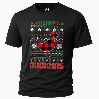 Funny Merry Ducktmas Ugly Christmas Duck Gift Performance Shirt