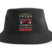 Funny Merry Ducktmas Ugly Christmas Duck Gift Sustainable Bucket Hat