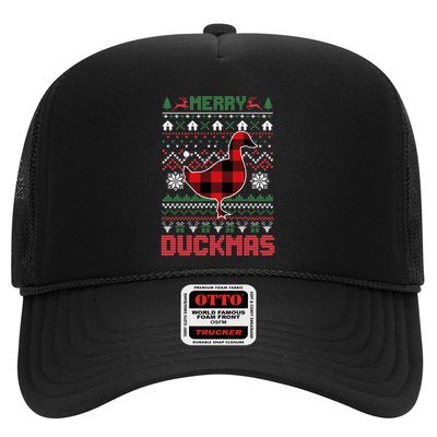 Funny Merry Ducktmas Ugly Christmas Duck Gift Trucker Hat