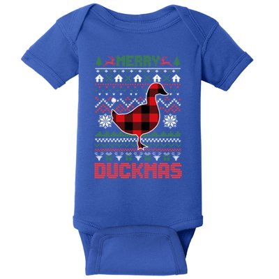 Funny Merry Ducktmas Ugly Christmas Duck Gift Baby Bodysuit