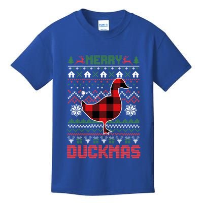 Funny Merry Ducktmas Ugly Christmas Duck Gift Kids T-Shirt