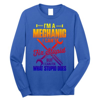 Funny Mechanic Dad Car Auto Diesel Automobile Garage Cool Gift Long Sleeve Shirt