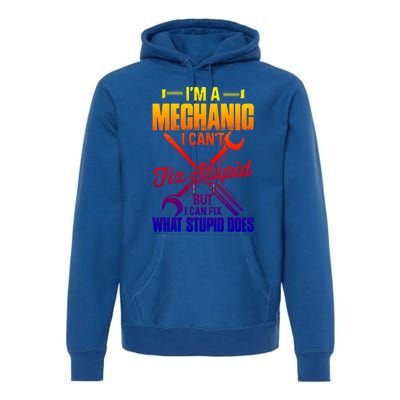 Funny Mechanic Dad Car Auto Diesel Automobile Garage Cool Gift Premium Hoodie